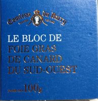 Bloc de foie gras de canard du Sud-Ouest