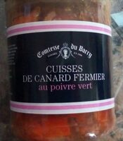 Cuisses de canard fermier au poivre vert