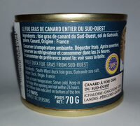Foie gras entier du Sud Ouest