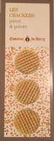 Les crackers pavot & poivre