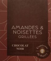 Amandes et noisettes grillées au chocolat noir