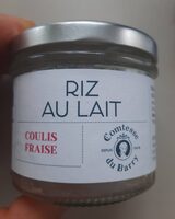 Riz au lait coulis fraise