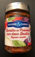 Tomate de Provence aux deux Basilics Oignons rissolés