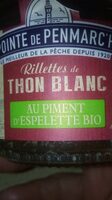 Rillettes de thon blanc au piment espelette