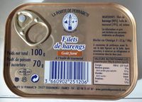 Filets de Hareng Fumés au Naturel à l'huile de tournesol