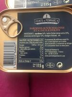 Sardine aux échalotes et à l'huile d'olive