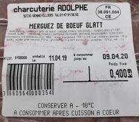 Merguez de boeuf