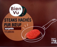 Steaks hachés pur boeuf