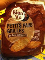 Petits pains grillés au blé complet