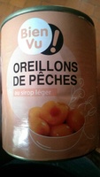 Oreillons de pêches au sirop léger