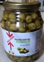 Olives vertes dénoyautées