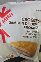 Croque jambon de dinde fromage