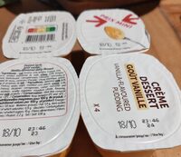 Crème dessert goût vanille