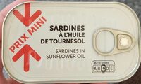 Sardines à l'huile de tournesol