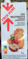 Jus multifruits à base de concentrés