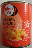 Cocktail de fruits au sirop léger