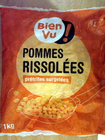 Pommes rissolées préfrites surgelées