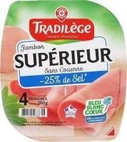 Jambon supérieur -25% de sel