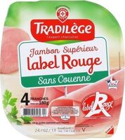Jambon Supérieur, Sans Couenne (4 Tranches)
