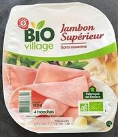 Jambon supérieur sans couenne 4 tranches