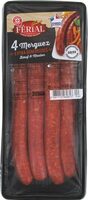 Merguez dégustation 'longues' x 4