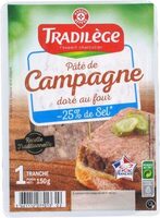 Pâté de campagne -25% de sel en moins