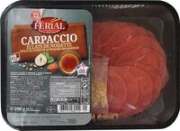 Carpaccio de boeuf et sa marinadehuile de noisette / vinaigre balsamique 18 tranches