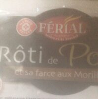 Rôti de porc et sa farce aux morilles