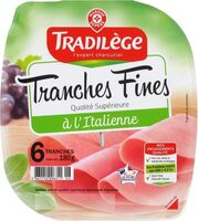 Jambon supérieur découenné dégraissé tranches fines x 6