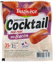 Saucisses cocktail bacon
