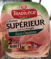 Jambon supérieur cuit à l'étouffée