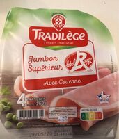 Jambon supérieur avec couenne label rouge