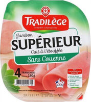 Jambon supérieur - découenné dégraissé