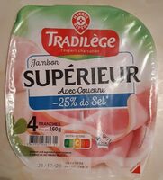 Jambon supérieur avec couenne -25 % de sel