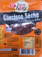 Saucisse seche tranchee