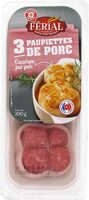Paupiettes de porc x 3