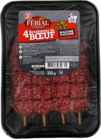 Brochettes de boeuf haché nature x 4