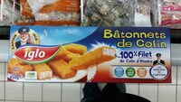 Bâtonnets de Colin d'Alaska 100% filet