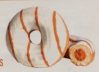Donuts fourrés caramel avec glacage blanc