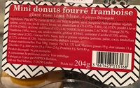 Mini donuts fourré framboise