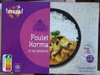 Poulet Korma et riz Basmati