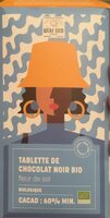 Tablette de chocolat noir à la fleur de sel Bio