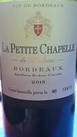 La petite chapelle de Bordeaux 2015
