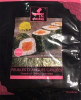 Feuilles d’algues grillées NORI