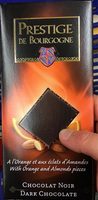 Chocolat noir à l'orange et aux éclats d'amandes