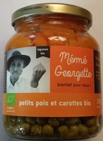 Petits pois et carottes bio