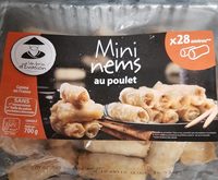Mini nems au poulet congelés