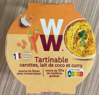Tartinable carottes, lait de coco et curry