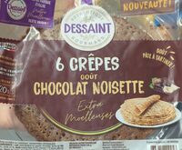 6 crêpes goût chocolat noisette