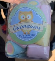 Guimauves roulées multicolores